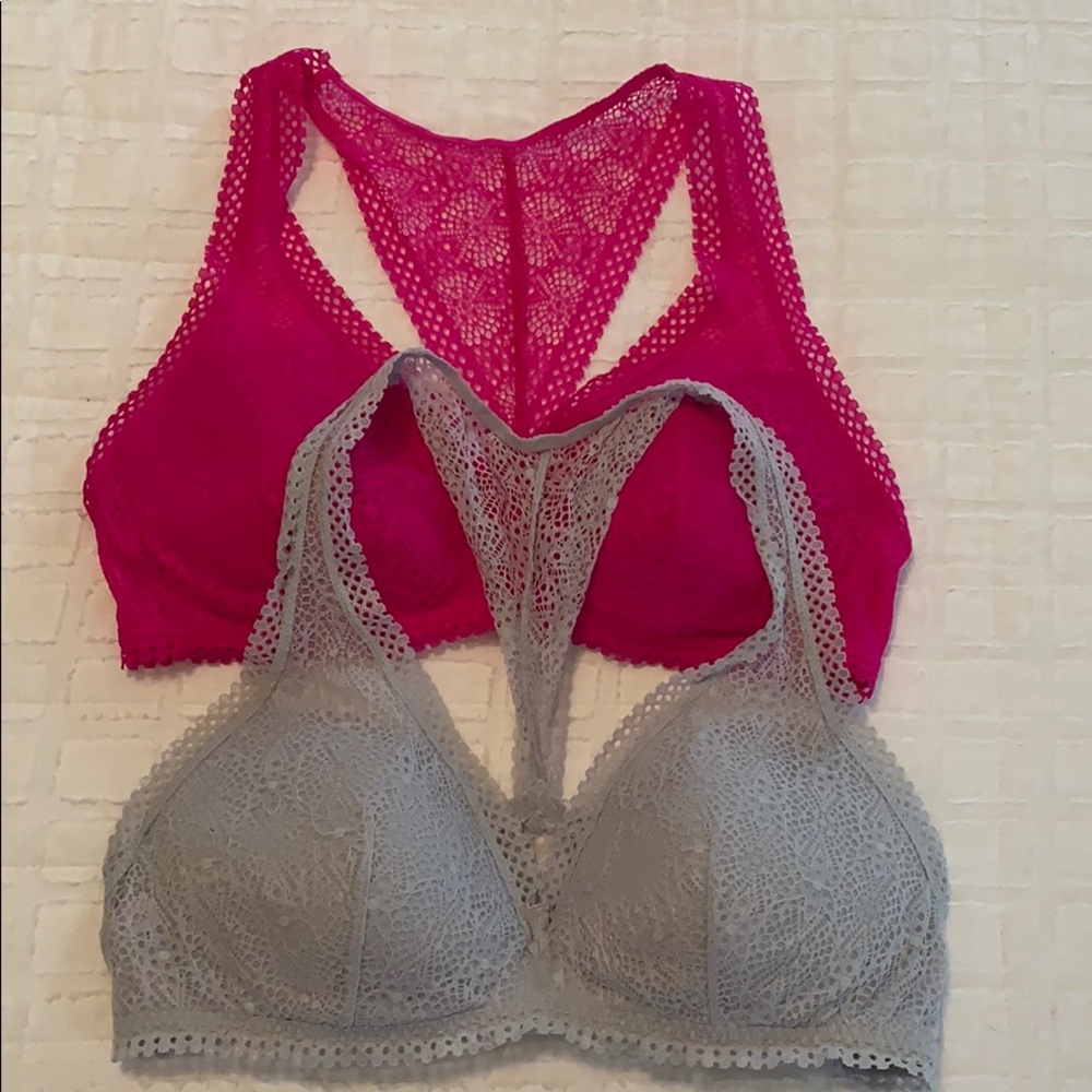 VS lace bralettes